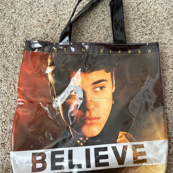 Justin Bieber Believe Tote - Black and Brown - Picture 1 of 1